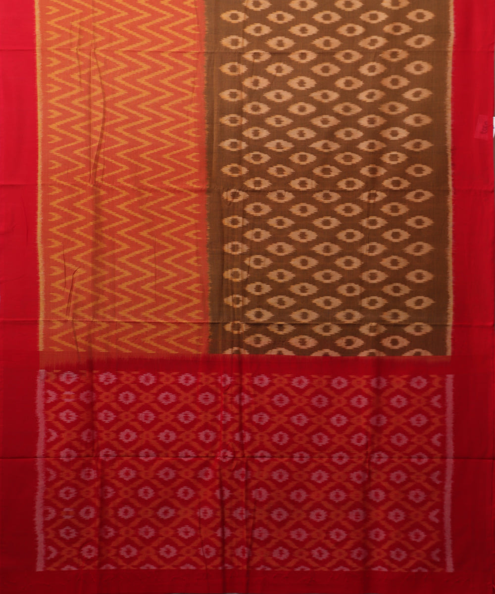 Multi-color pochampally cotton saree