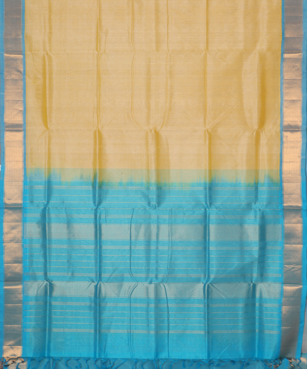 Laguna yellow color handloom madhavaram sico saree