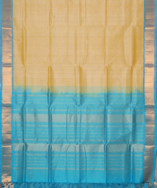 Laguna yellow color handloom madhavaram sico saree