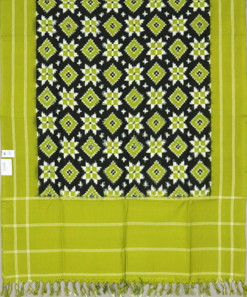 Black color handloom pochampally dupatta