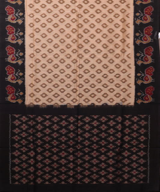 Tortilla brown color pochampally cotton saree