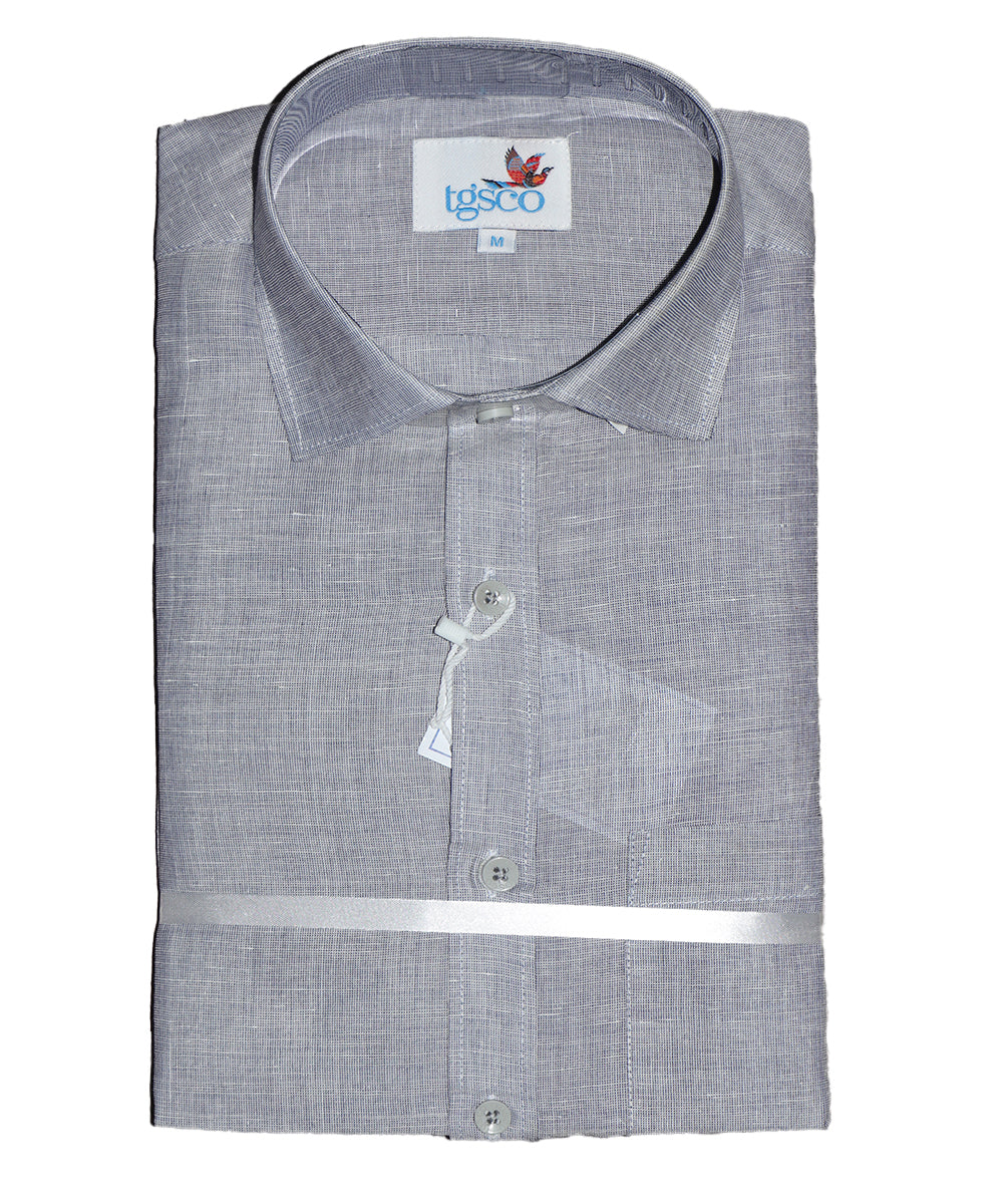 Gray color handloom pochampally shirt