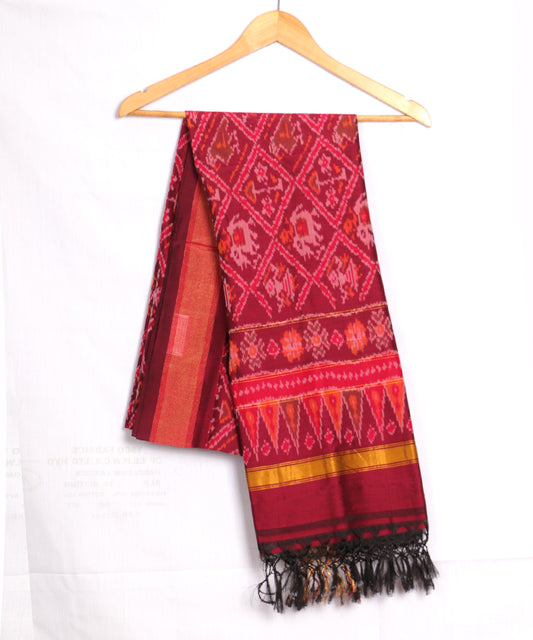 Multi-color handloom ikat sico dupattas