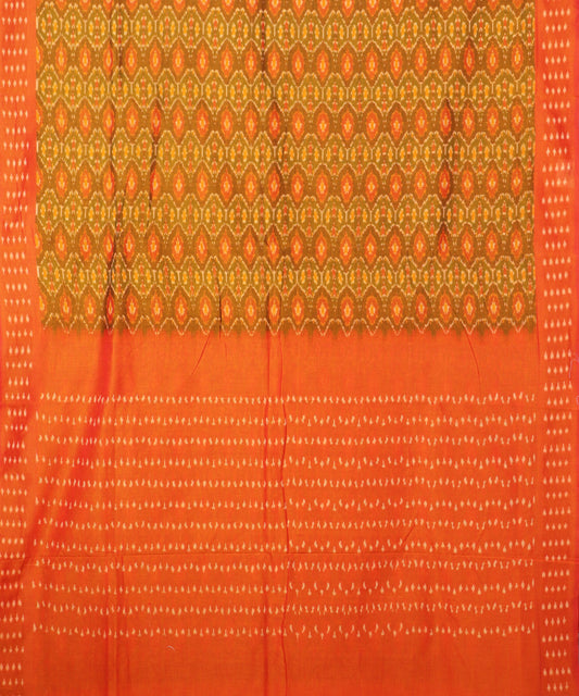 Multi-color pochampally mercerised cotton saree