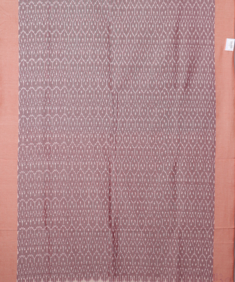 Mauve violet color pochampally mercerised cotton saree