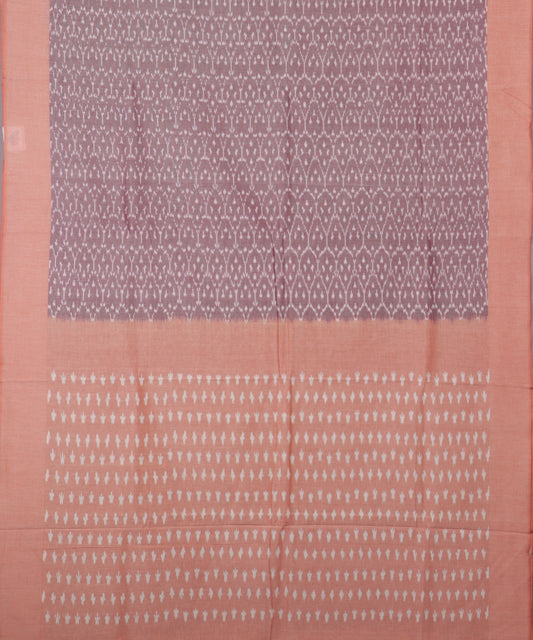 Mauve violet color pochampally mercerised cotton saree