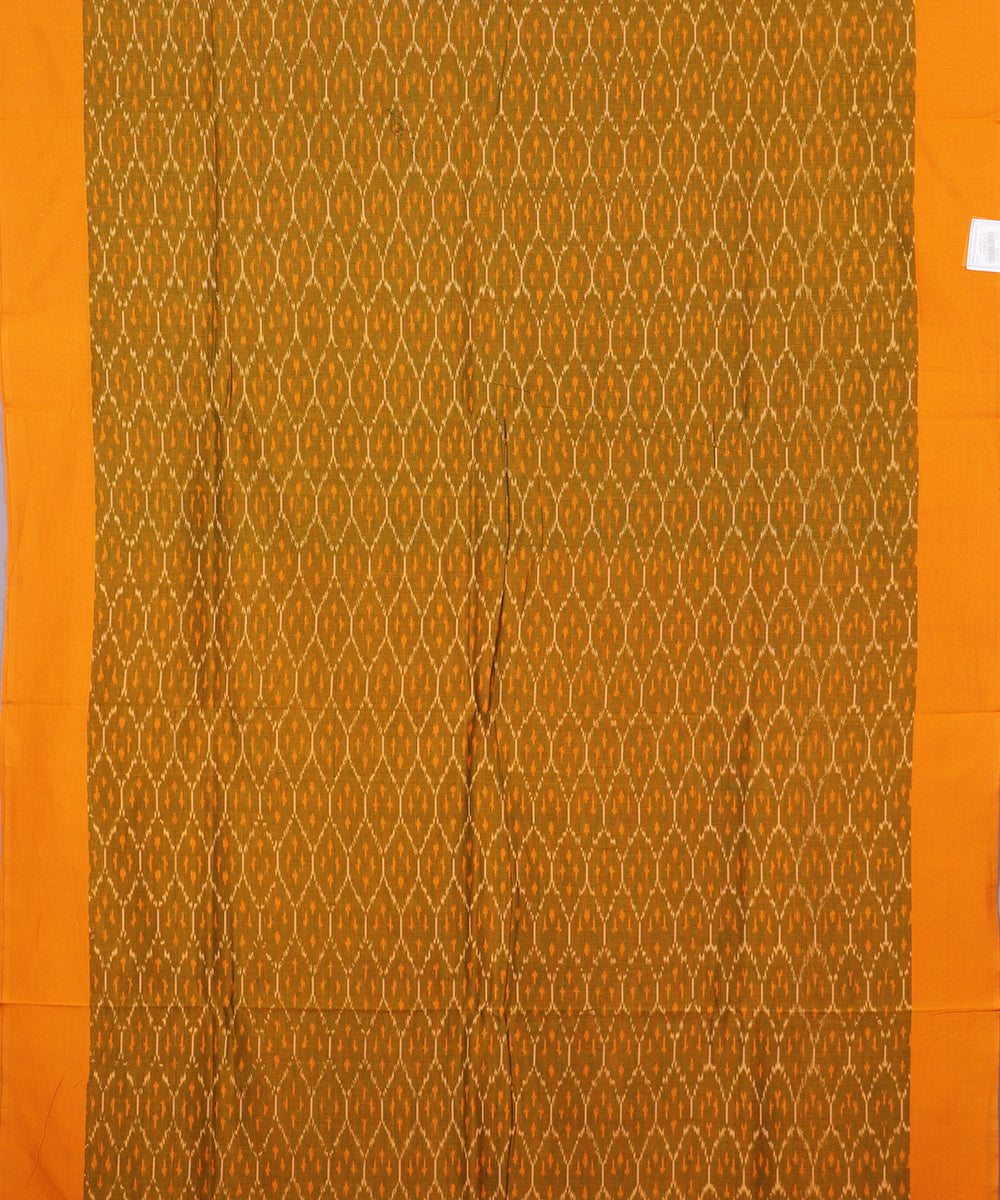 Moss green shade pochampally mercerised cotton saree
