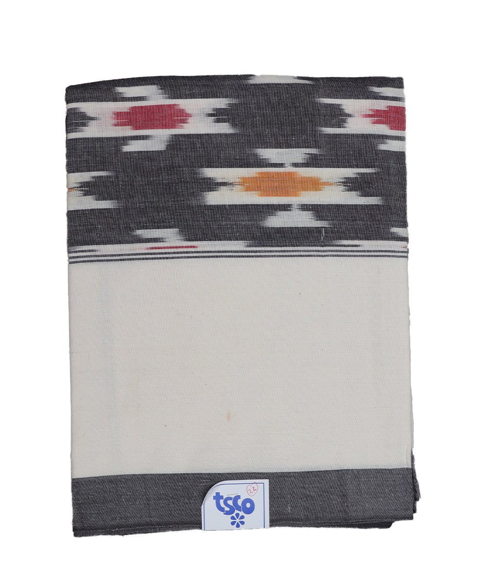 Anchor gray color handwoven pochampally single cot bedsheet