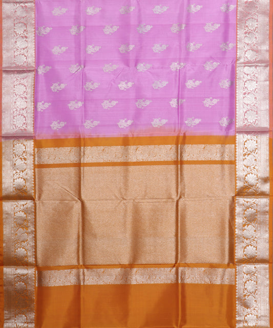 Helio violet color handloom venkatagiri sico saree