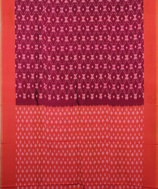 Byzantine violet color pochampally mercerised cotton saree