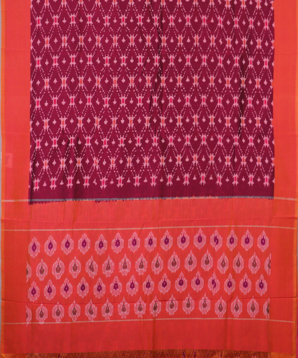 Byzantine violet color pochampally mercerised cotton saree