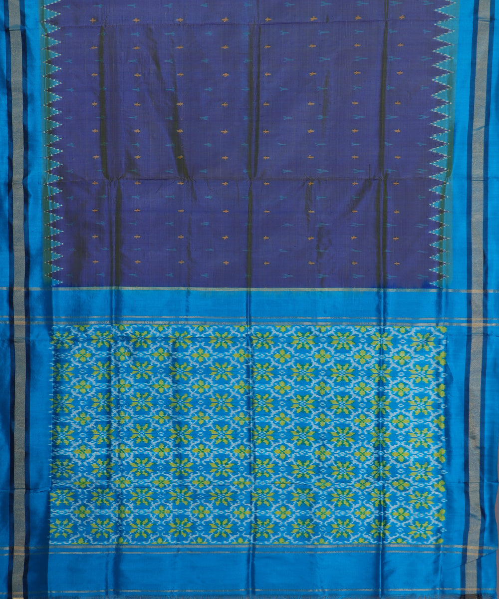 Multi-shade handloom pochampally silk saree