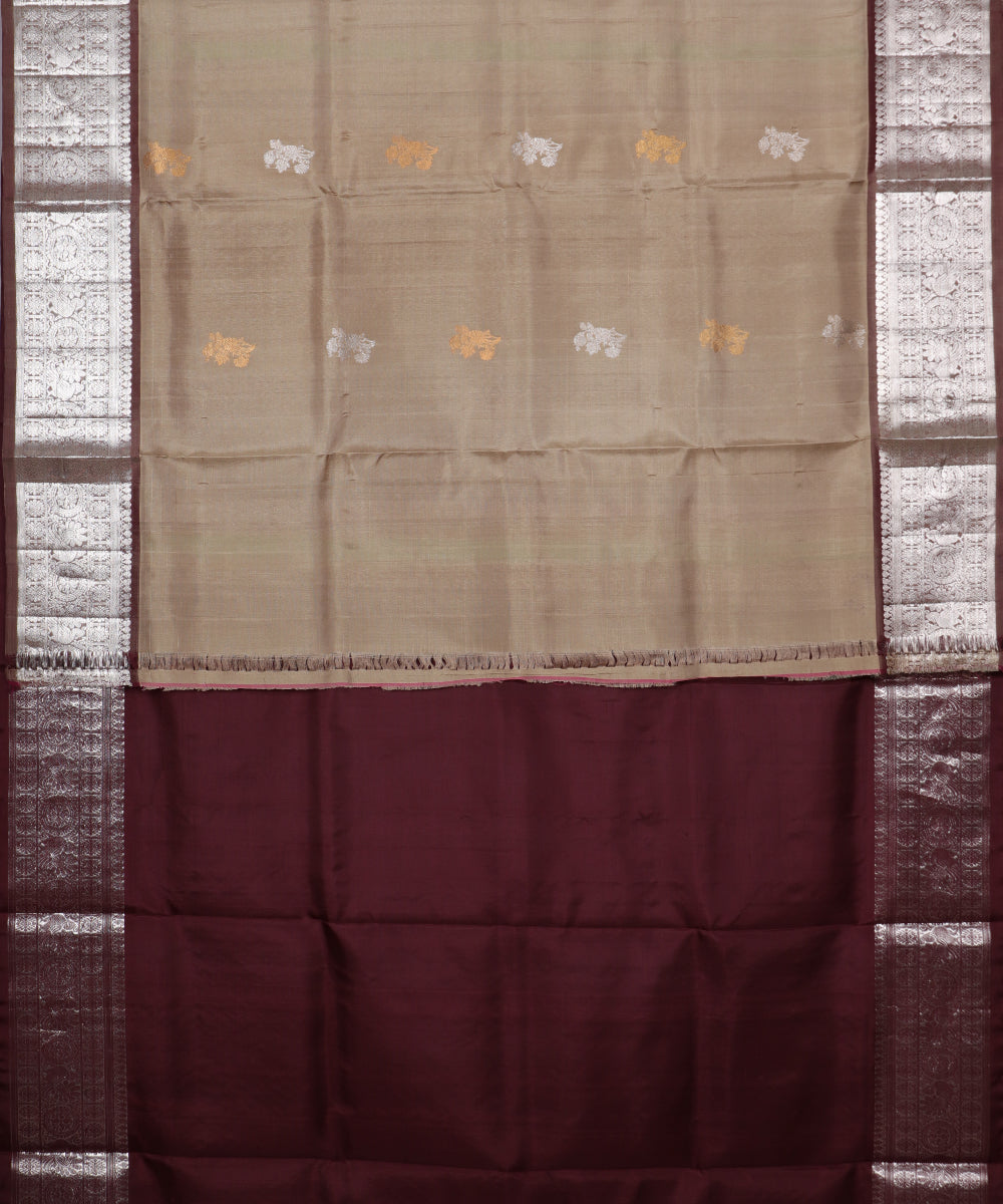 Trombone color handloom madhavaram silk saree