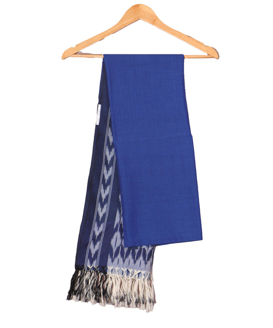 Blue color handloom pochampally dupatta