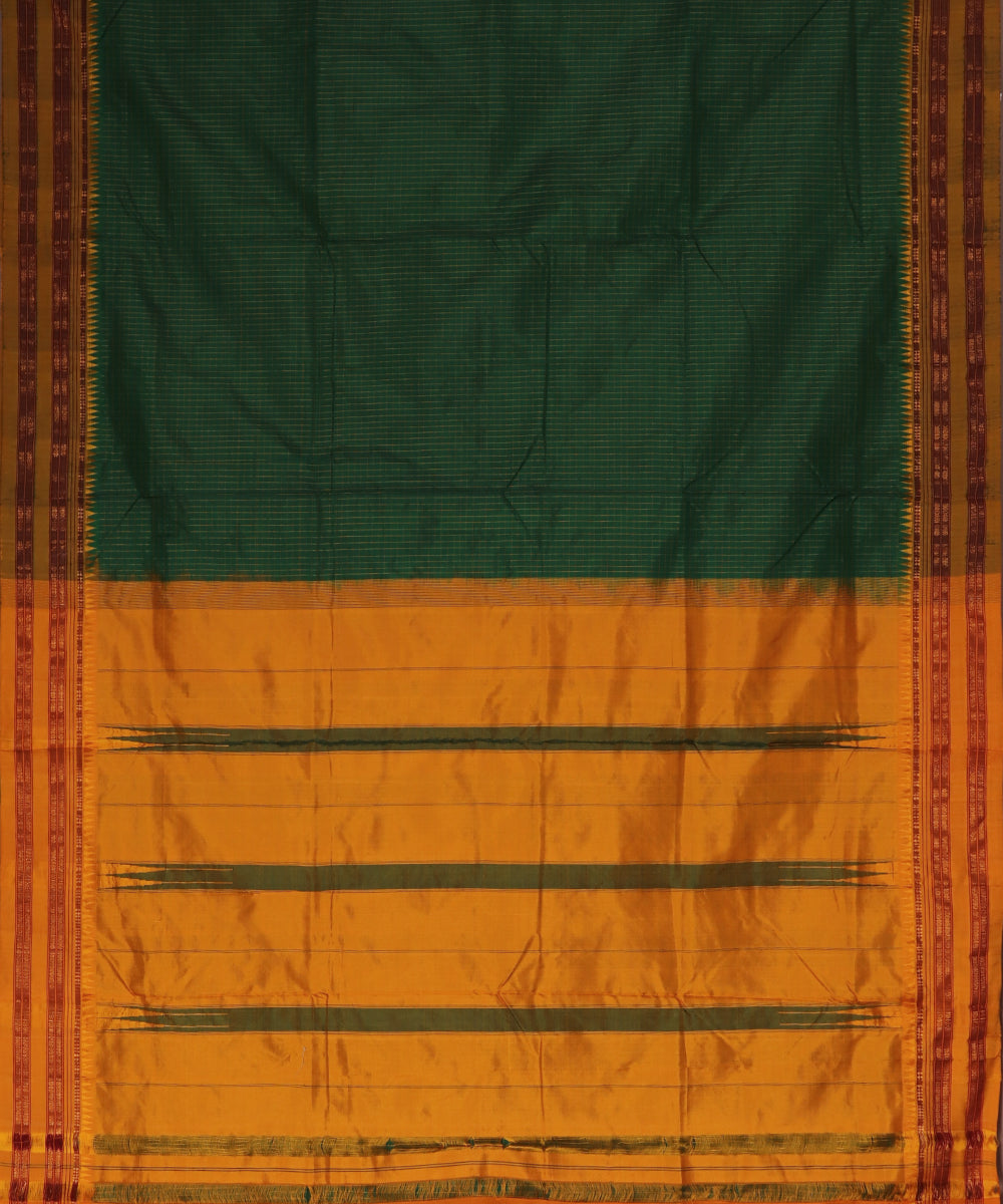 Sacramento green color narayanpet silk saree