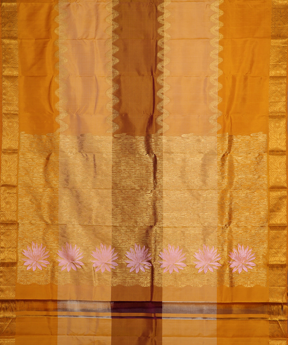 Multi-color handloom trilinga silk saree