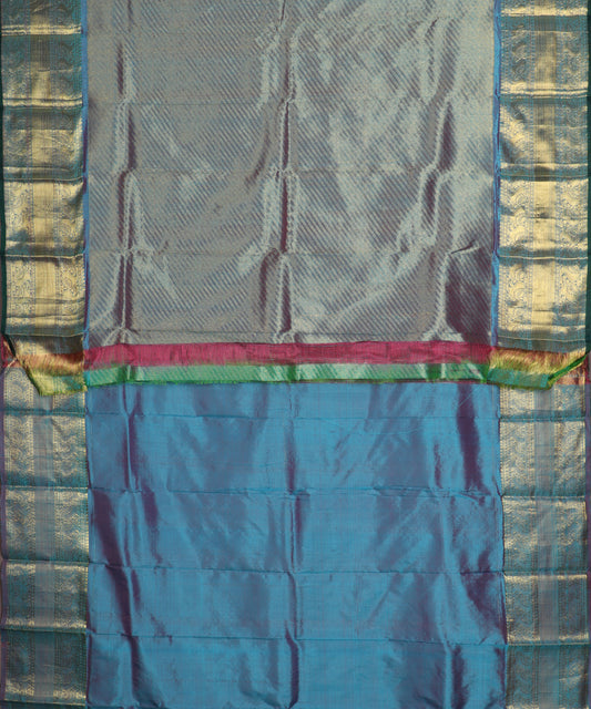 Multi-shade handllom ramappa silk saree