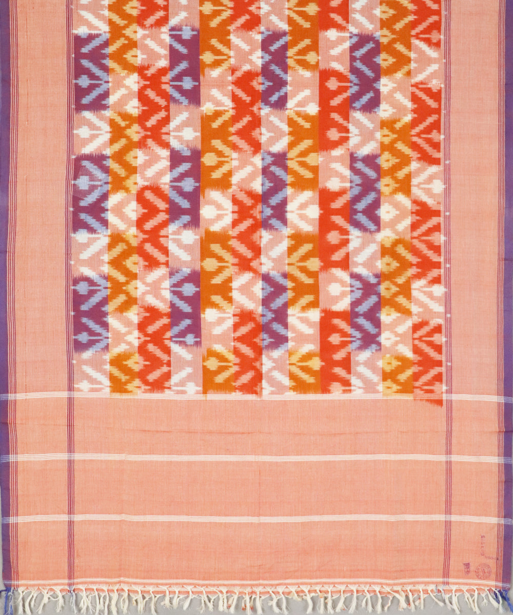 Multi-color handloom pochampally dupatta