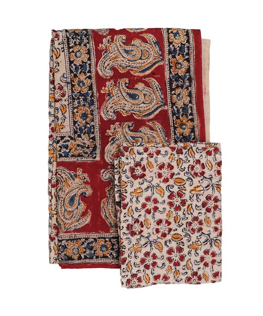 Kalamkari handblock print Cotton Double Bedsheet