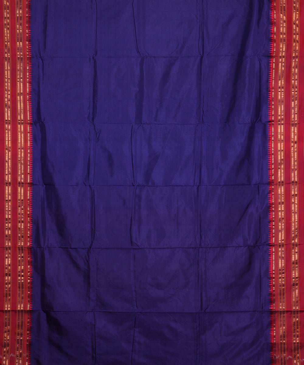Dark electric color handloom narayanpet silk saree