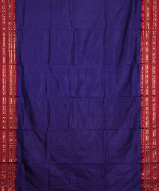 Dark electric color handloom narayanpet silk saree