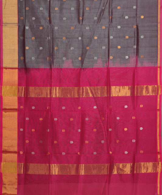 Multi-shade handloom venkatagiri sico saree