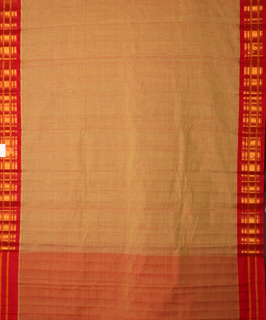 Multi-shade handloom Gadwal cotton saree