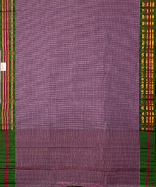 Royal violet color handloom Gadwal cotton saree