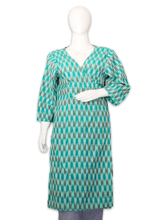 Multi color handwoven side tie-up kurti