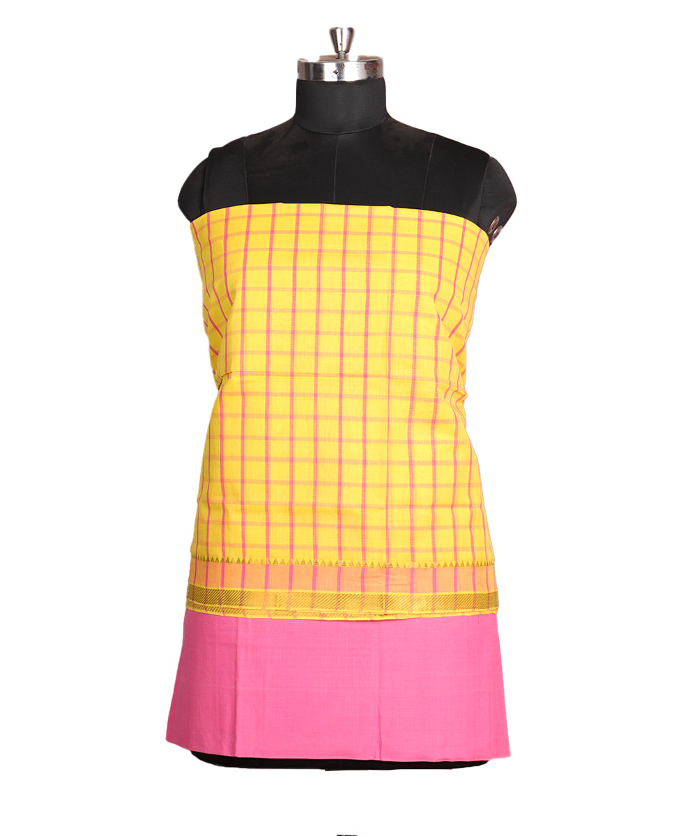 Handloom mangalagiri cotton suit