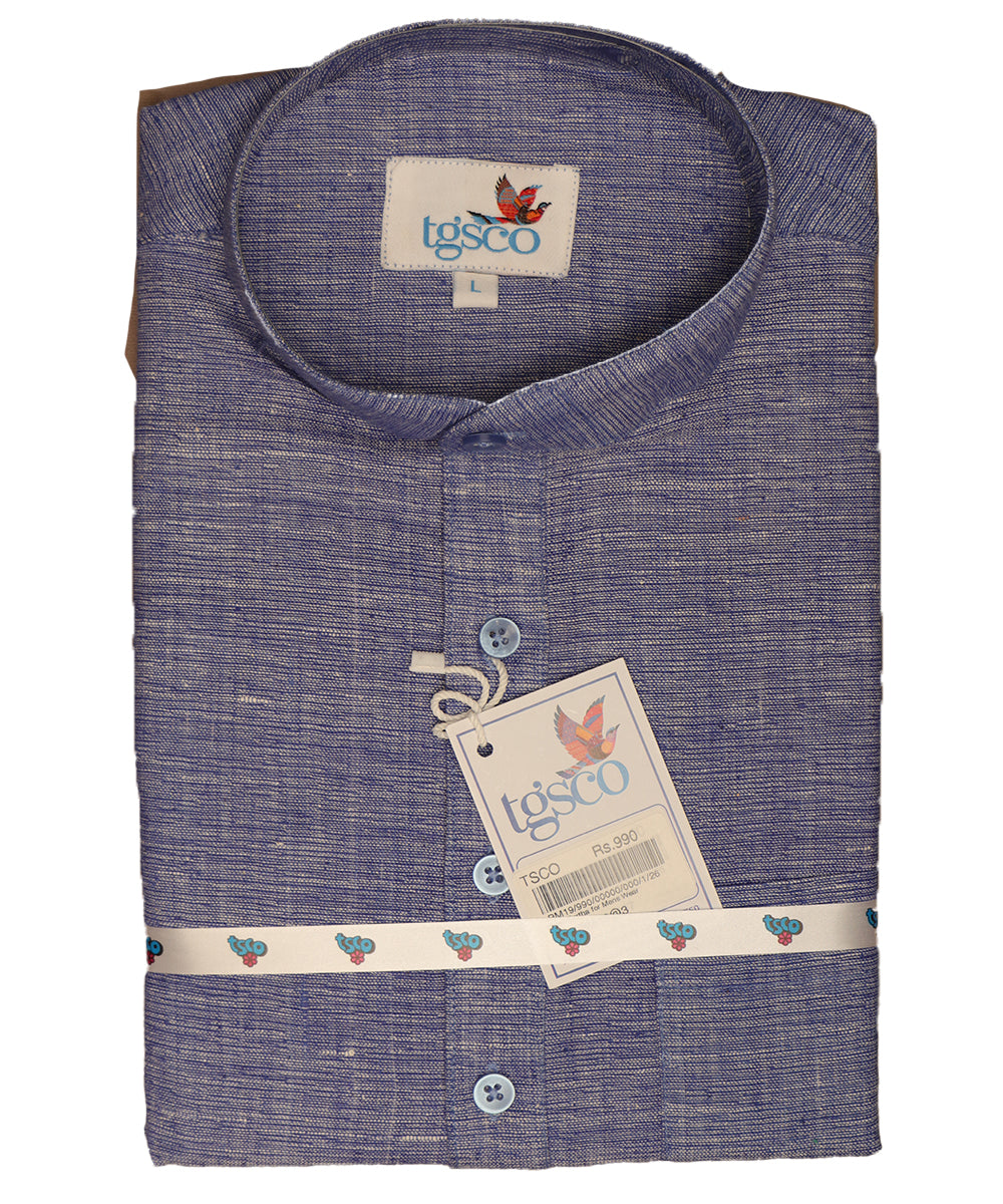 Handloom Men’s Khadi Short Kurta – Half Sleeves
