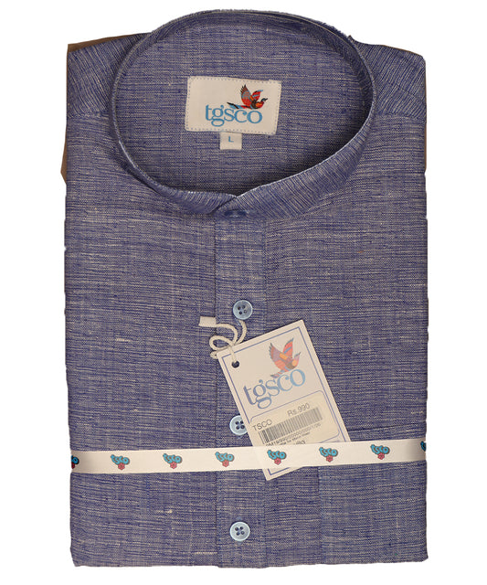Handloom Men’s Khadi Short Kurta – Half Sleeves