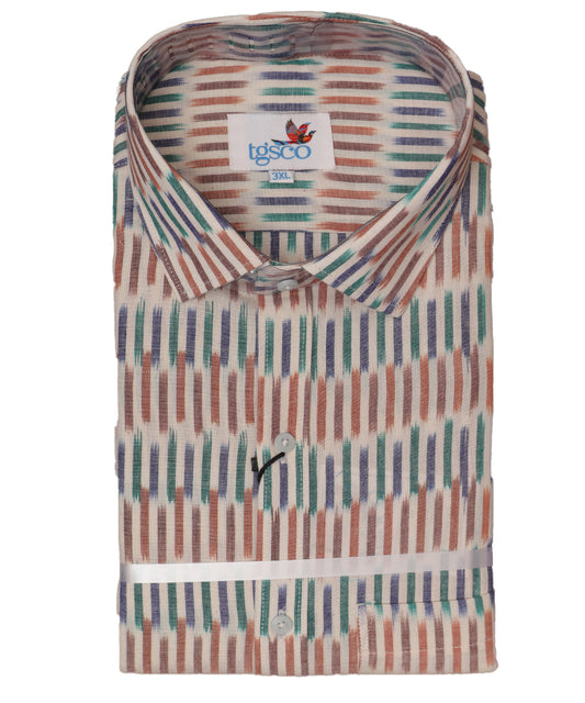 Multi-color handloom pochampally shirt