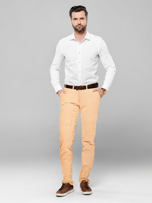 Beige color handloom mens cotton trouser