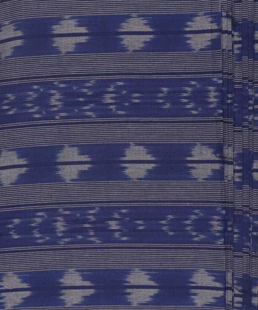 Egyptian blue color handloom pochampally cotton material