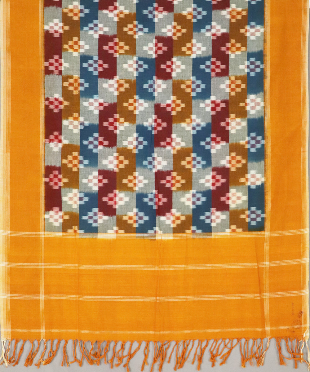 Multi-color handloom pochampally dupatta