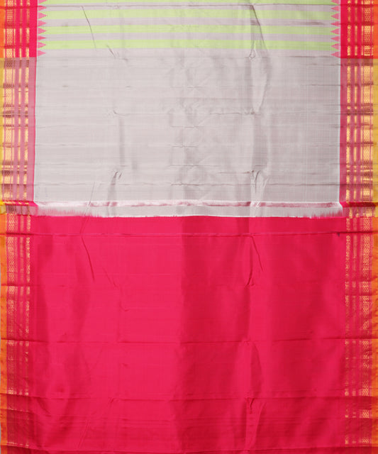 Multi-color handloom Gadwal Silk saree