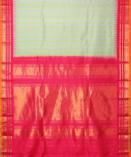Multi-color handloom Gadwal Silk saree