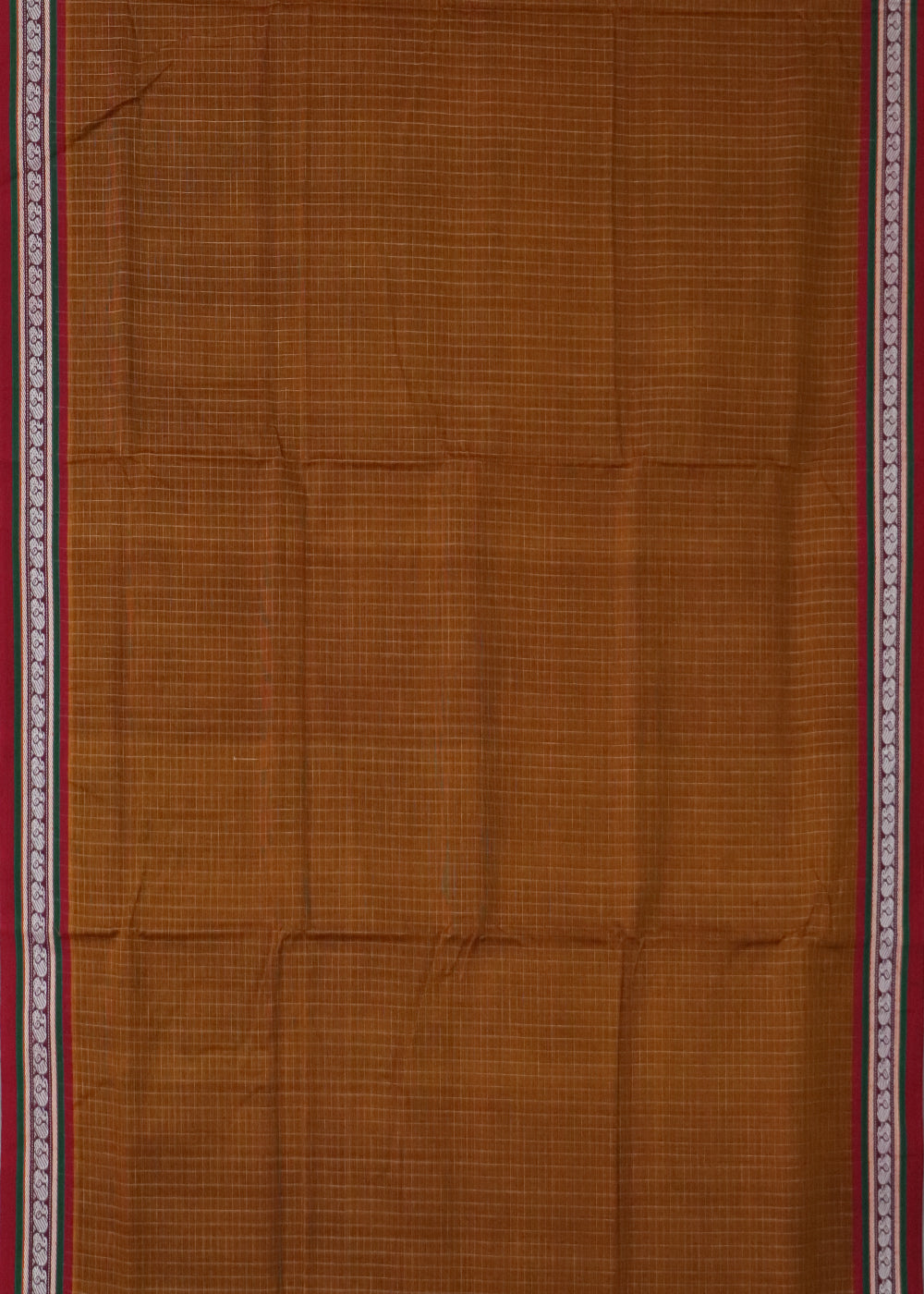 Bread brown color narayanpet 9 yards cotton saree