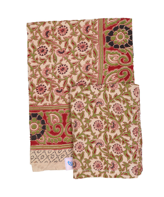 Kalamkari handblock print Cotton Double Bedsheet