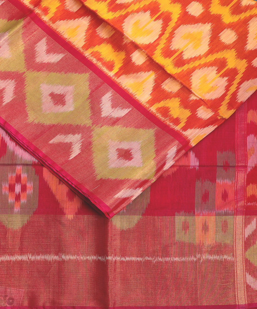 Multi-shade handloom pochampally sico saree