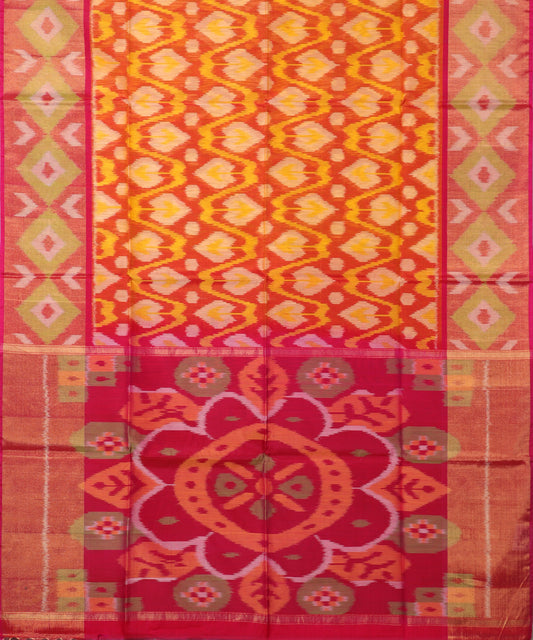 Multi-shade handloom pochampally sico saree