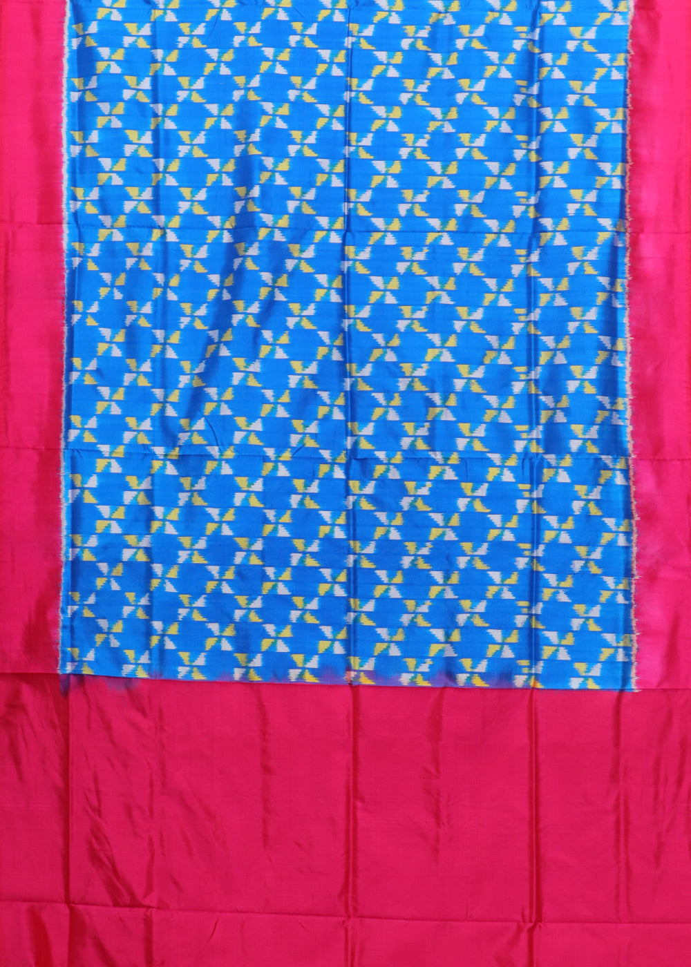 Blue color handloom rajkot silk saree