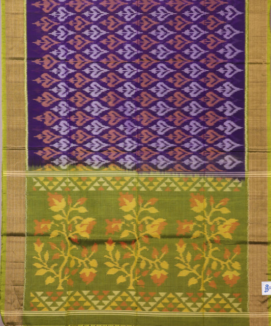 Navy blue color handloom pochampally sico saree