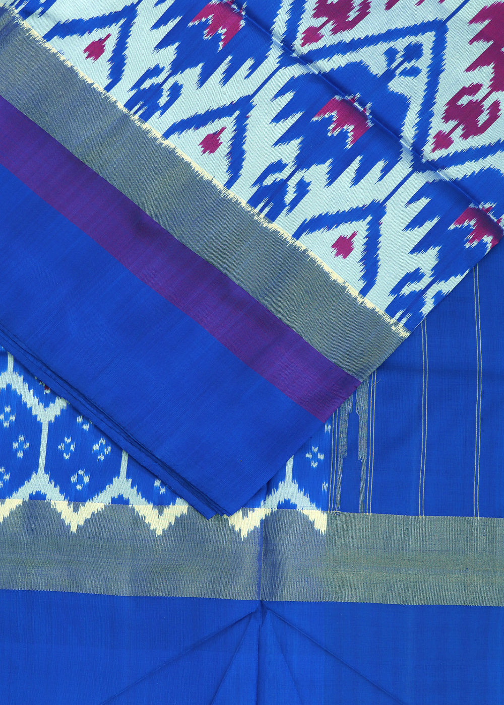 Multi color handloom rajkot silk saree