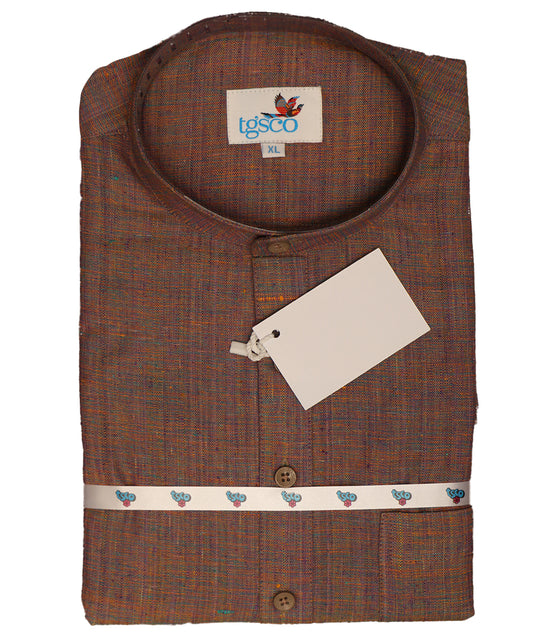 Handloom Men’s Khadi Short Kurta – Half Sleeves