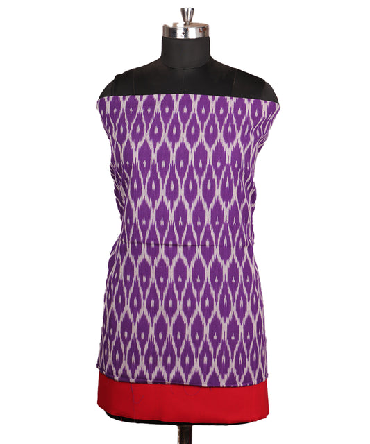 Grape violet color handloom pochampally punjabi suit