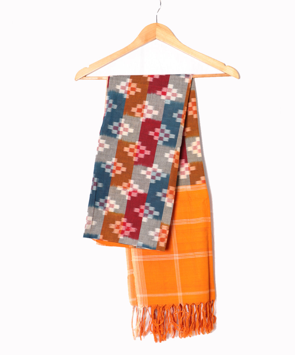 Multi-color handloom pochampally dupatta