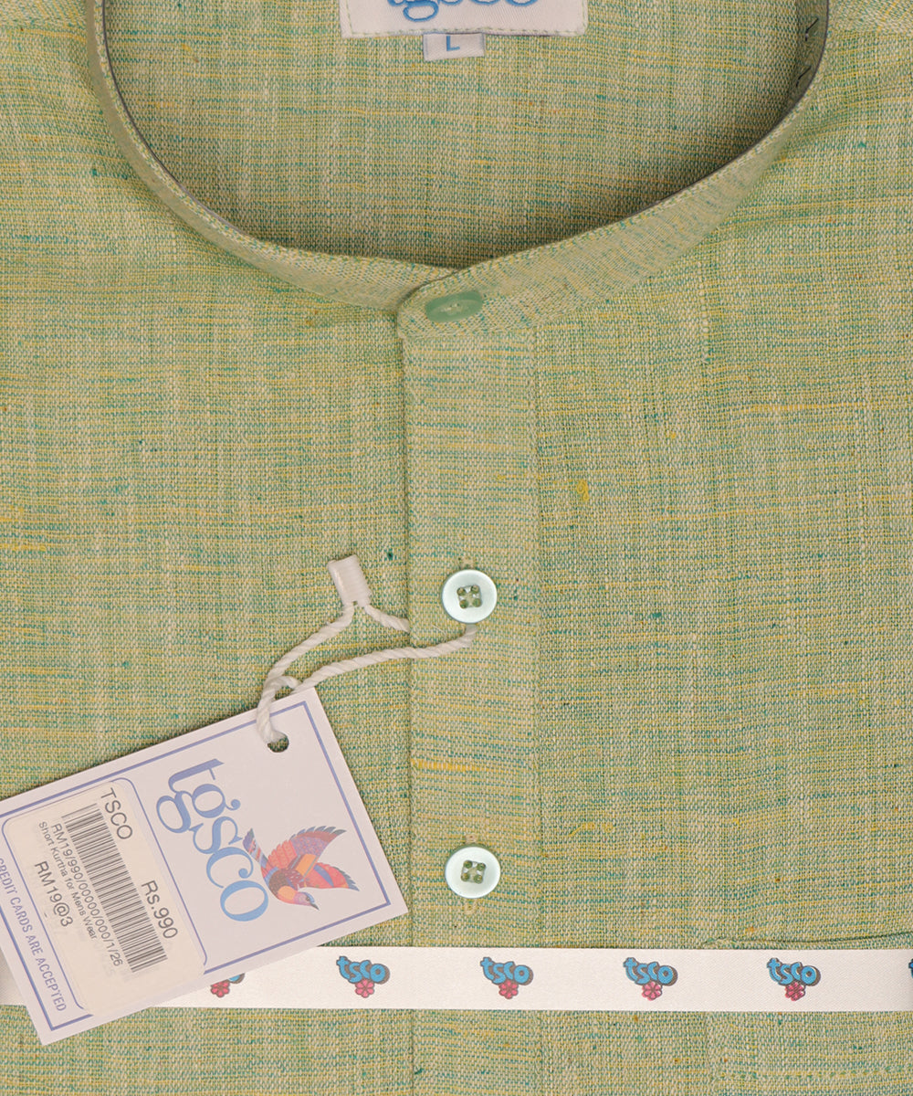 Handloom Men’s Khadi Short Kurta – Half Sleeves