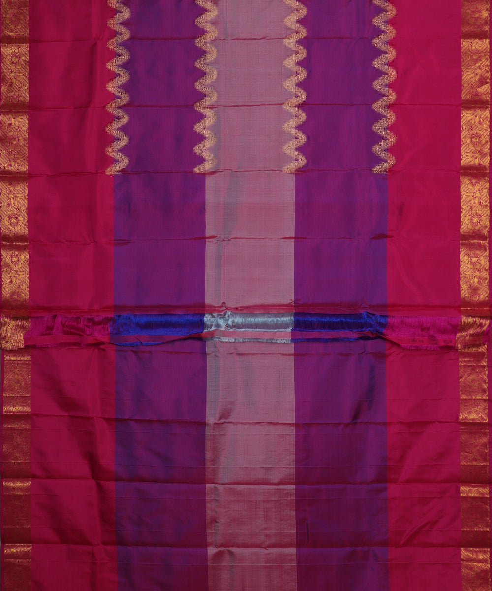 Multi-color handloom trilinga silk saree
